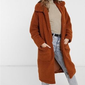 NEW Brave Soul Long Teddy Coat